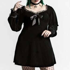 Killstar Witchful Thinking Dress Black Velvet SOLD OUT online.